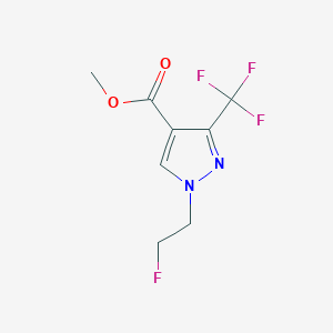 molecular formula C8H8F4N2O2 B1482425 methyl 1-(2-fluoroethyl)-3-(trifluoromethyl)-1H-pyrazole-4-carboxylate CAS No. 2098082-53-0