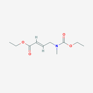 molecular formula C10H17NO4 B14824252 ethyl (E)-4-[ethoxycarbonyl(methyl)amino]but-2-enoate 