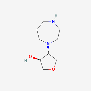 (3S,4R)-4-(1,4-diazepan-1-yl)oxolan-3-ol