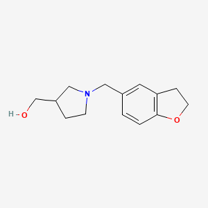 molecular formula C14H19NO2 B1482445 (1-((2,3-Dihydrobenzofuran-5-yl)methyl)pyrrolidin-3-yl)methanol CAS No. 2097970-81-3