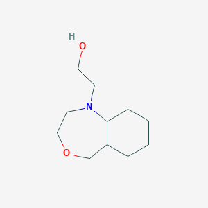 molecular formula C11H21NO2 B1482446 2-(octahydrobenzo[e][1,4]oxazepin-1(5H)-yl)ethan-1-ol CAS No. 2098142-31-3
