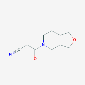 molecular formula C10H14N2O2 B1482452 3-(hexahydrofuro[3,4-c]pyridin-5(3H)-yl)-3-oxopropanenitrile CAS No. 2098140-66-8
