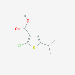 molecular formula C8H9ClO2S B1482453 2-Chloro-5-(propan-2-yl)thiophene-3-carboxylic acid CAS No. 1601019-41-3