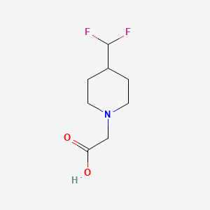 molecular formula C8H13F2NO2 B1482455 2-(4-(Difluoromethyl)piperidin-1-yl)acetic acid CAS No. 1872478-71-1