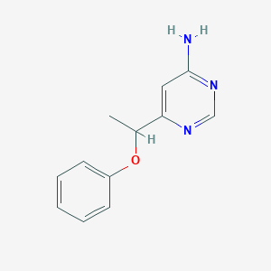 6-(1-Phenoxyethyl)pyrimidin-4-amine