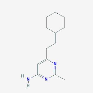 molecular formula C13H21N3 B1482459 6-(2-Cyclohexylethyl)-2-methylpyrimidin-4-amine CAS No. 2092723-67-4