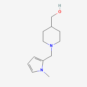 molecular formula C12H20N2O B1482468 (1-((1-methyl-1H-pyrrol-2-yl)methyl)piperidin-4-yl)methanol CAS No. 2092564-76-4