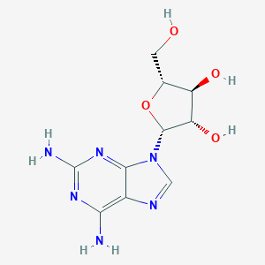 molecular formula C10H14N6O4 B148247 2,6-Diaminopurine arabinoside CAS No. 34079-68-0