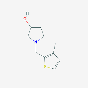 molecular formula C10H15NOS B1482470 1-((3-Methylthiophen-2-yl)methyl)pyrrolidin-3-ol CAS No. 2092800-73-0
