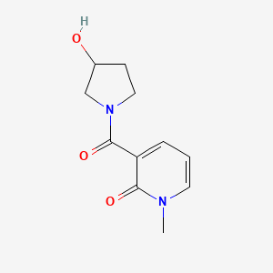 3-(3-hydroxypyrrolidine-1-carbonyl)-1-methylpyridin-2(1H)-one