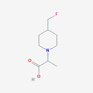 molecular formula C9H16FNO2 B1482474 2-(4-(Fluoromethyl)piperidin-1-yl)propanoic acid CAS No. 2026163-10-8