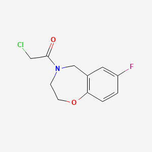 2-chloro-1-(7-fluoro-2,3-dihydrobenzo[f][1,4]oxazepin-4(5H)-yl)ethan-1-one