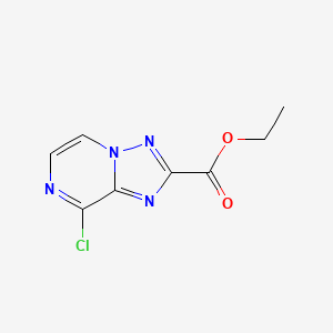molecular formula C8H7ClN4O2 B1482482 Ethyl 8-chloro-[1,2,4]triazolo[1,5-a]pyrazine-2-carboxylate CAS No. 1422344-01-1