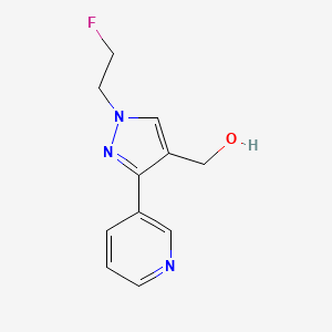 molecular formula C11H12FN3O B1482513 (1-(2-fluoroethyl)-3-(pyridin-3-yl)-1H-pyrazol-4-yl)methanol CAS No. 2097984-78-4