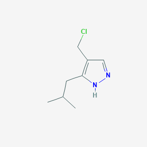 4-(chloromethyl)-3-isobutyl-1H-pyrazole