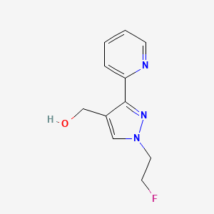 molecular formula C11H12FN3O B1482538 (1-(2-fluoroethyl)-3-(pyridin-2-yl)-1H-pyrazol-4-yl)methanol CAS No. 2097970-39-1