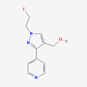molecular formula C11H12FN3O B1482540 (1-(2-fluoroethyl)-3-(pyridin-4-yl)-1H-pyrazol-4-yl)methanol CAS No. 2098026-68-5