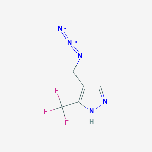 molecular formula C5H4F3N5 B1482548 4-(azidomethyl)-3-(trifluoromethyl)-1H-pyrazole CAS No. 2098143-23-6