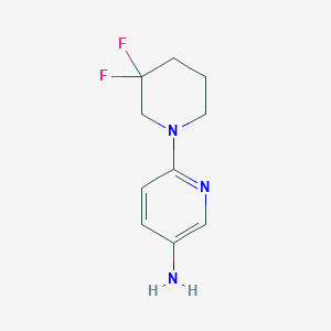 molecular formula C10H13F2N3 B1482550 6-(3,3-Difluoropiperidin-1-yl)pyridin-3-amine CAS No. 1256812-39-1
