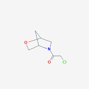 molecular formula C7H10ClNO2 B1482553 1-(2-Oxa-5-azabicyclo[2.2.1]heptan-5-yl)-2-chloroethan-1-one CAS No. 1857829-01-6