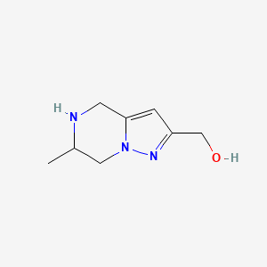 molecular formula C8H13N3O B1482554 (6-Methyl-4,5,6,7-tetrahydropyrazolo[1,5-a]pyrazin-2-yl)methanol CAS No. 2090613-08-2