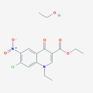molecular formula C16H19ClN2O6 B1482567 Ethanol;ethyl 7-chloro-1-ethyl-6-nitro-4-oxoquinoline-3-carboxylate CAS No. 2098500-77-5