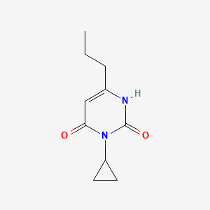 molecular formula C10H14N2O2 B1482572 3-Cyclopropyl-6-propyl-1,2,3,4-tetrahydropyrimidine-2,4-dione CAS No. 2098101-97-2