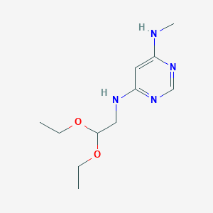 molecular formula C11H20N4O2 B1482576 N4-(2,2-diethoxyethyl)-N6-methylpyrimidine-4,6-diamine CAS No. 2098014-34-5