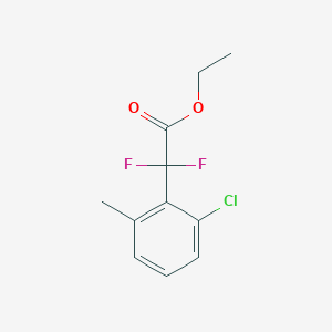 molecular formula C11H11ClF2O2 B1482600 Ethyl 2-(2-chloro-6-methylphenyl)-2,2-difluoroacetate CAS No. 1912447-92-7