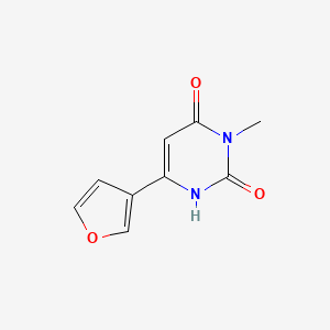 molecular formula C9H8N2O3 B1482608 6-(呋喃-3-基)-3-甲基-1,2,3,4-四氢嘧啶-2,4-二酮 CAS No. 2098101-89-2