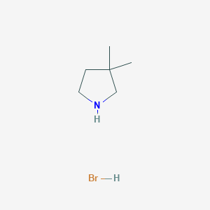 molecular formula C6H14BrN B1482609 3,3-Dimethyl-pyrrolidine hydrobromide CAS No. 857423-44-0