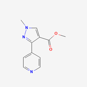 molecular formula C11H11N3O2 B1482613 methyl 1-methyl-3-(pyridin-4-yl)-1H-pyrazole-4-carboxylate CAS No. 2098088-67-4