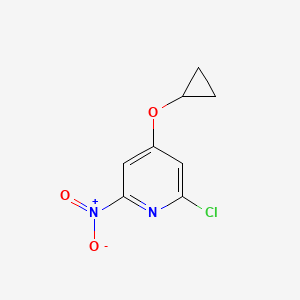 2-Chloro-4-cyclopropoxy-6-nitropyridine