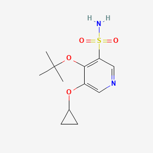 4-Tert-butoxy-5-cyclopropoxypyridine-3-sulfonamide