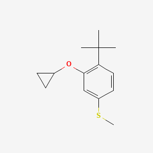 (4-Tert-butyl-3-cyclopropoxyphenyl)(methyl)sulfane