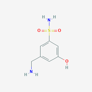 3-(Aminomethyl)-5-hydroxybenzenesulfonamide