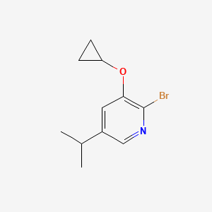 2-Bromo-3-cyclopropoxy-5-isopropylpyridine