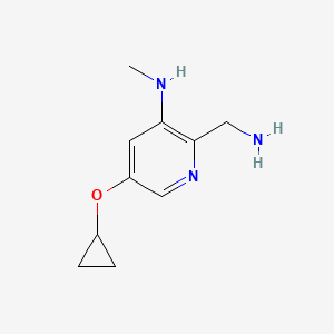 2-(Aminomethyl)-5-cyclopropoxy-N-methylpyridin-3-amine