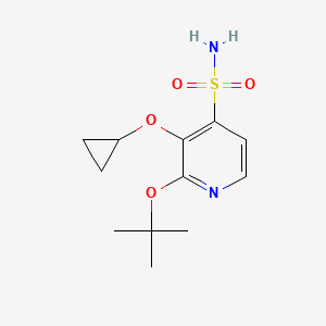 2-Tert-butoxy-3-cyclopropoxypyridine-4-sulfonamide