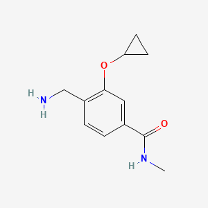 4-(Aminomethyl)-3-cyclopropoxy-N-methylbenzamide