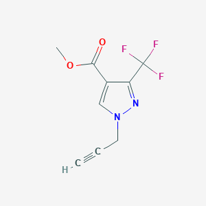 molecular formula C9H7F3N2O2 B1482633 methyl 1-(prop-2-yn-1-yl)-3-(trifluoromethyl)-1H-pyrazole-4-carboxylate CAS No. 2098088-64-1