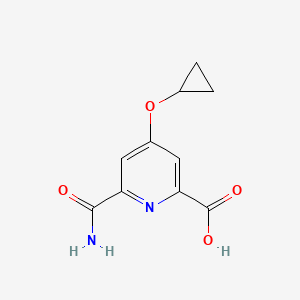 6-Carbamoyl-4-cyclopropoxypicolinic acid