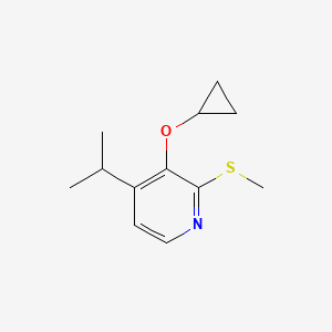 3-Cyclopropoxy-4-isopropyl-2-(methylthio)pyridine