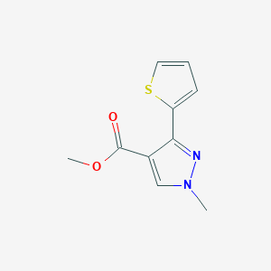molecular formula C10H10N2O2S B1482635 methyl 1-methyl-3-(thiophen-2-yl)-1H-pyrazole-4-carboxylate CAS No. 2098141-96-7