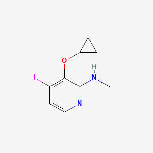 3-Cyclopropoxy-4-iodo-N-methylpyridin-2-amine