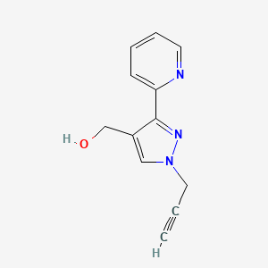 molecular formula C12H11N3O B1482636 (1-(prop-2-yn-1-yl)-3-(pyridin-2-yl)-1H-pyrazol-4-yl)methanol CAS No. 2091577-48-7
