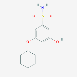 3-(Cyclohexyloxy)-5-hydroxybenzenesulfonamide