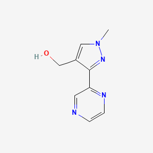 (1-methyl-3-(pyrazin-2-yl)-1H-pyrazol-4-yl)methanol