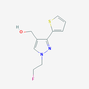 molecular formula C10H11FN2OS B1482638 (1-(2-fluoroethyl)-3-(thiophen-2-yl)-1H-pyrazol-4-yl)methanol CAS No. 2098088-87-8