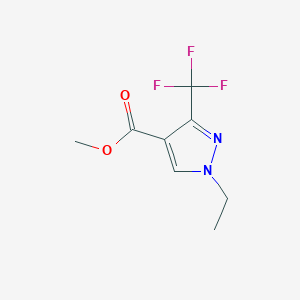 molecular formula C8H9F3N2O2 B1482643 methyl 1-ethyl-3-(trifluoromethyl)-1H-pyrazole-4-carboxylate CAS No. 256926-91-7